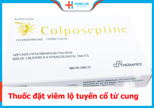 thuốc đặt viêm lộ tuyến colposeptine