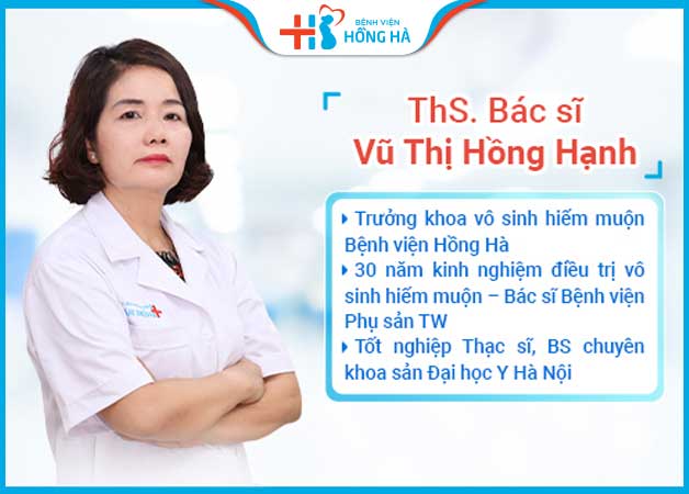 Bác sĩ Vũ Thị Hồng Hạnh - chuyên gia điều trị vô sinh hiếm muộn