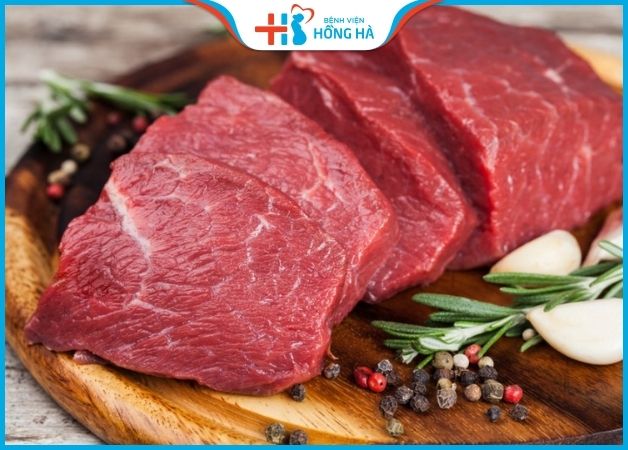 Thịt bò chứa các hàm lượng protein