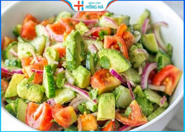 Salad bơ rau trộn giảm cân