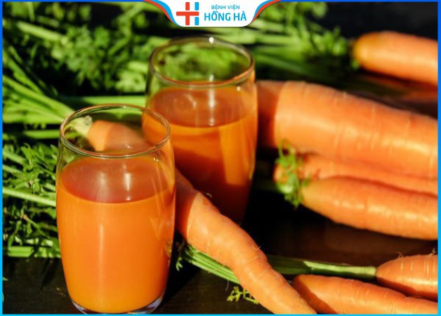 Nước ép cà rốt thơm ngon bổ dưỡng giúp giảm mỡ bụng
