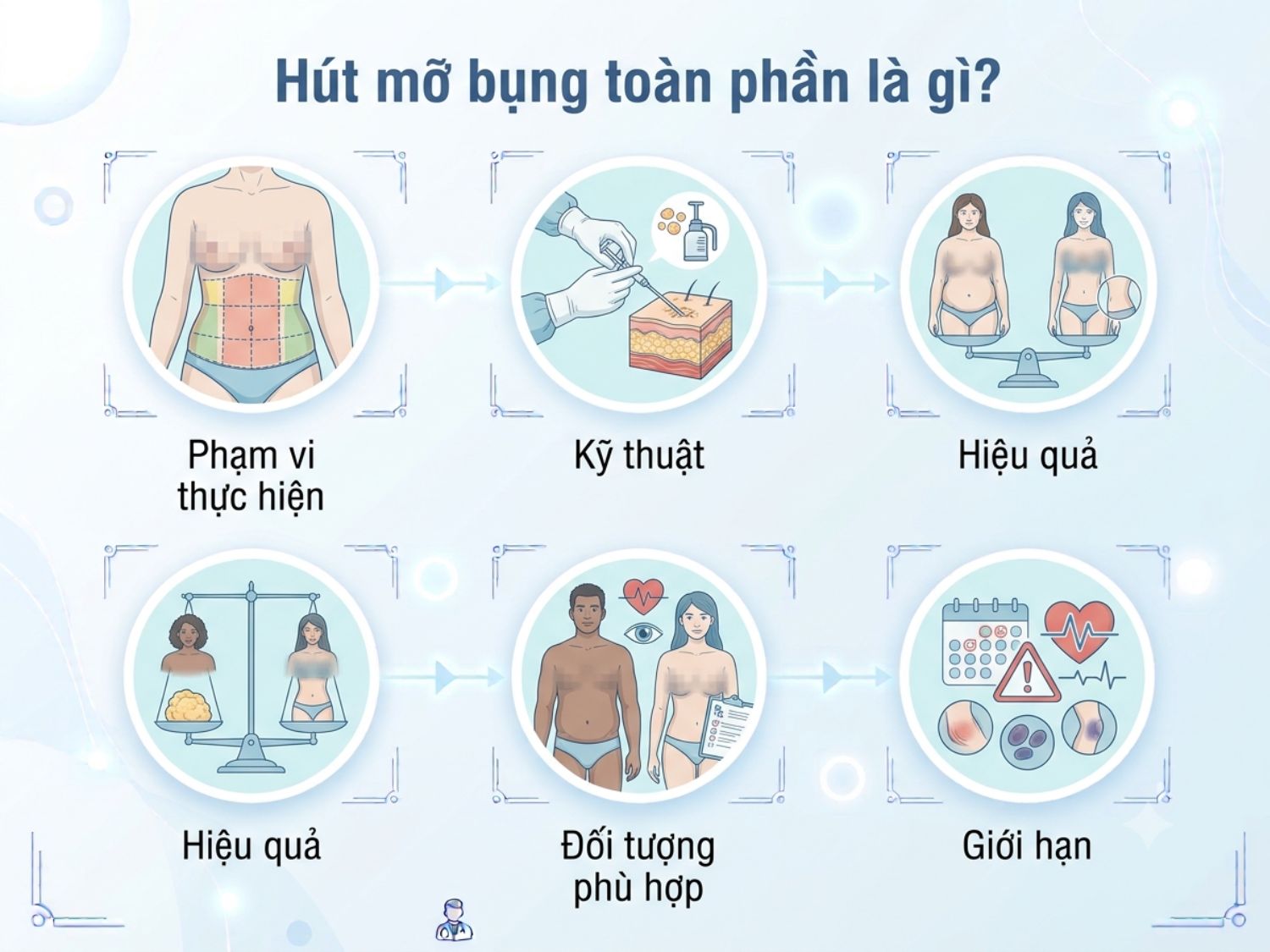 Tổng quan về phương pháp hút mỡ bụng toàn phần giúp người đọc hiểu rõ bản chất và phạm vi can thiệp.