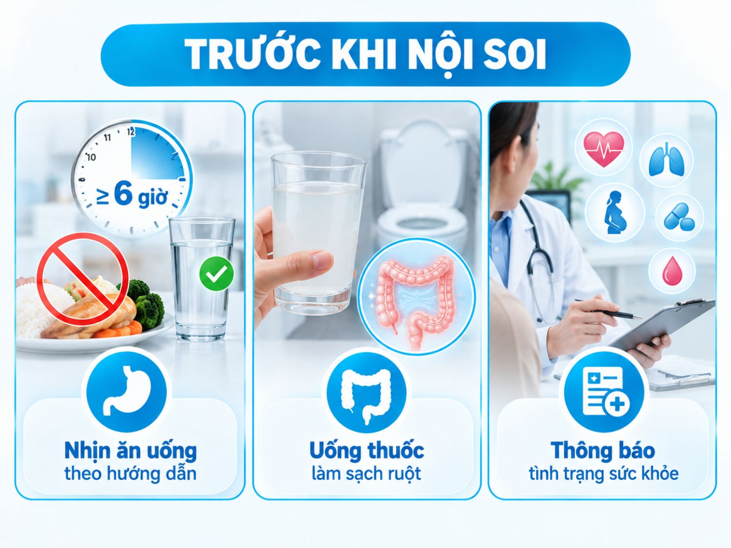 Những lưu ý quan trọng trước khi nội soi tiêu hóa